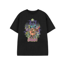 (11-12 Years) Scooby Doo Short Sleeved T-Shirt (Unisex Kids Black)