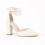 (39, White) Ankle Strap Block Heel Sandals Size 34-43 4