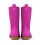 (39, Fuchsia) Low Heel Cowboy Knee High Boots Size 35-44 5