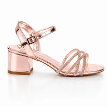 (40, Rose) Low Heel Dress Shoes Size 33-43