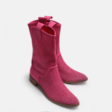 (35, Fuchsia) Summer Cowboy Boots Size 35-44