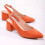 (35, Orange) Suede Ankle Strap Block Heel Sandals Size 34-42 2