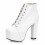 (38, White) Platform Lace Up Ankle Boots 4