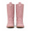 (43, Pink) Low Heel Cowboy Knee High Boots Size 35-44 4