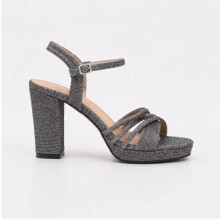 (35, Gray) Strappy Heel Wedding Shoes Size 33-43