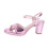(36, Purple) Shiny Ankle Strap Chunky Heel Platform Ssndals Size 33-43 4