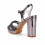(42, Gray) Strappy Block Heel Sandals Size 33-43 1
