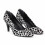 (37, Black) Thin Heel Dalmatian Shoes and Bag Set Size 33-45 5