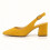 (35, Mustard) Suede Ankle Strap Block Heel Sandals Size 34-42 1