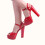 (39, Red) Platform Heel Shoes and Bag Set 3
