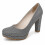 (36, Gray) Chunky Platform Heels Size 34-41 3