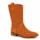 (39, Orange) Low Heel Cowboy Knee High Boots Size 35-44 5
