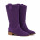 (42, Purple) Low Heel Cowboy Knee High Boots Size 35-44 6