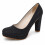 (34, Black) Chunky Platform Heels Size 34-41 2