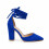 (35, Sax Blue) Ankle Strap Block Heel Sandals Size 34-43 1