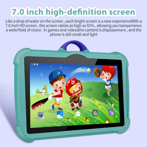 2026 Kids Tablet 7 Inch, Android, 4GB+64GB Storage, Bundle, WIFI, Free Case NEW 1