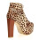 (35, Leopard) Leopard Platform Lace Up Ankle Boots 4