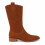 (37, Brown) Low Heel Cowboy Knee High Boots Size 35-44 4