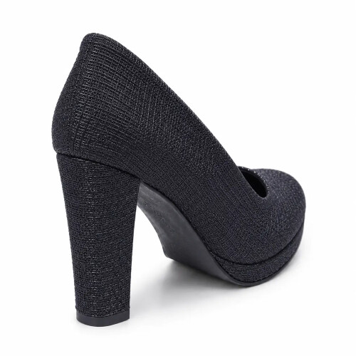 (37, Black) Chunky Platform Heels Size 34-41 1
