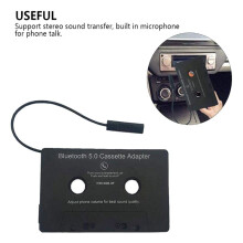 2X Universele Cassette 5.0 Adapter Converter Auto Tape Audio Cassette voor Aux Stereo Muziek Adapter Cassette