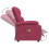 VidaXL vidaXL Massagesessel Elektrisch Weinrot Samt 7