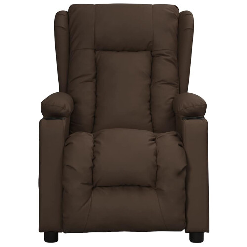 VidaXL vidaXL Massagesessel Elektrisch Braun Kunstleder 2