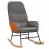 VidaXL vidaXL Schaukelsessel mit Hocker Hellgrau Stoff 6
