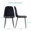 AINPECCA (Black, 4PCS Chair) 4PCS Velvet Dining Chairs 7