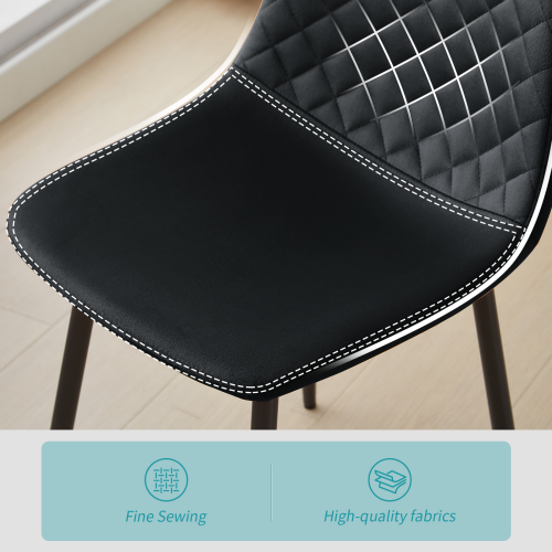 AINPECCA (Black, 4PCS Chair) 4PCS Velvet Dining Chairs 1