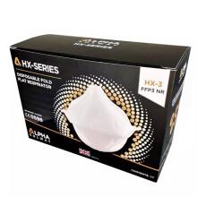 Alpha FFP3 Face Mask NR Dust Respirator 20 flat sealed Masks Expiry 6/2026