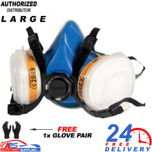 Gerson A1 P2 2K Paint Respirator Mask - (Size L) With 1x Glove Pair
