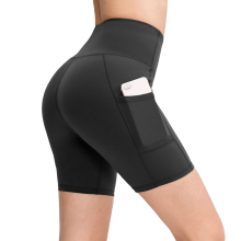 Damskie Spodenki Shorty Sportowe Rowerowe do Biegania Casual Czarne XXL