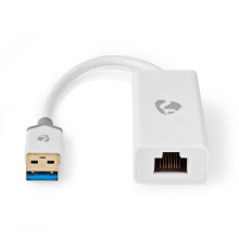 Síťová karta USB | USB 3.2 Gen 1 | 1 Gbps | USB-A samec | RJ45 samice | 0,20 m | Kulatý | Pozlaceno | Holá měď | Bílá | Box