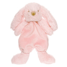 Doudou bébé, lapin rose, doux, 29 cm, lavable en machine