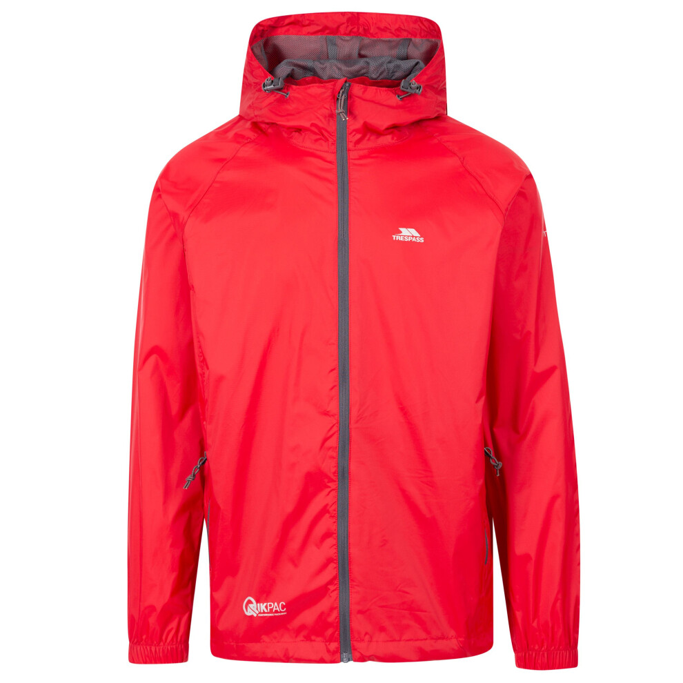 Trespass (Xxs, Red) Unisex Adult Qikpac Waterproof Jacket