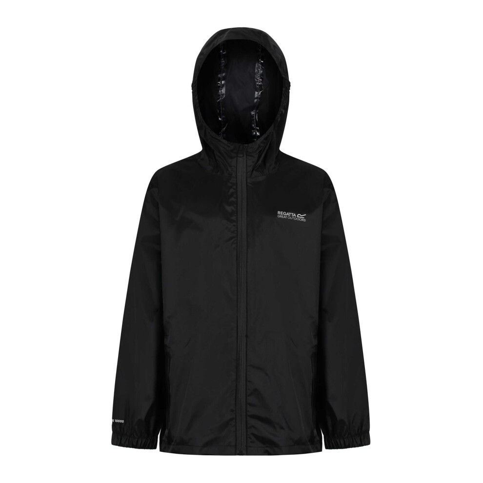Regatta (13 Years, Black) Great Outdoors Childrens/Kids Pack It Jacket Iii Waterproof Packaway Black