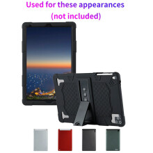 3 Set 10.1 Inch Tablet Case Silicone Case Universal Tablet Case Adjustable Stand with Capacitive Pen for 26x16cm Flat Panels