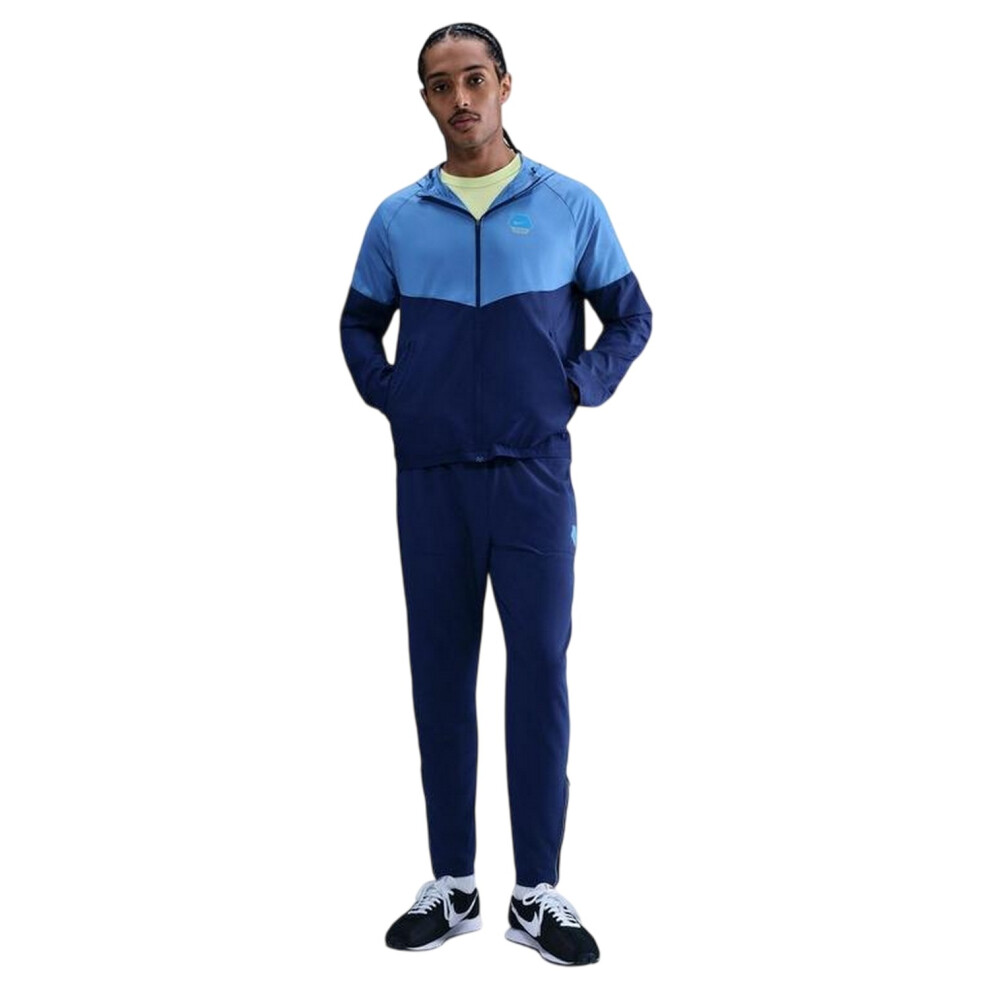 Nike (M, Blue) Mens City Run Swoosh Jacket