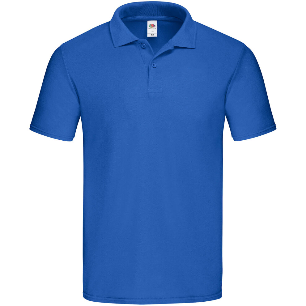 Fruit Of The Loom (M, Royal Blue) Mens Original Polo Shirt
