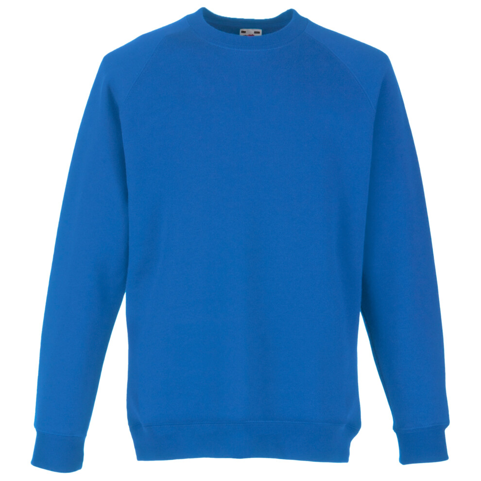 Fruit Of The Loom (5-6, Royal) Childrens Unisex Raglan Sleeve Sweatshirt