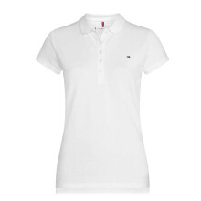 (12 UK, White) Tommy Hilfiger Womens/Ladies Heritage Slim Short-Sleeved Polo Shirt