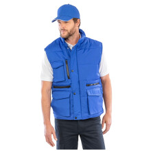 (M, Red) WORK-GUARD by Result Mens Lance Ripstop Body Warmer