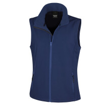 (M, Navy) Result Core Womens/Ladies Printable Softshell Bodywarmer