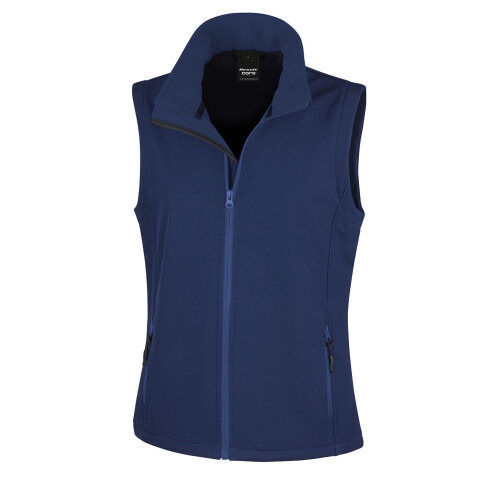 Result (M, Navy) Result Core Womens/Ladies Printable Softshell Bodywarmer