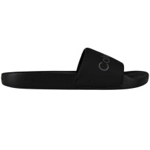 (7 UK M, Black/Grey) Calvin Klein Mens Flat Sliders