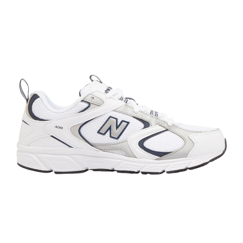 New Balance (6 Uk, White/Navy) Womens/Ladies 408 V1 Leather Trainers