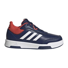 (5 UK, Navy/Red) Adidas Boys Tensaur 3 Leather Trainers