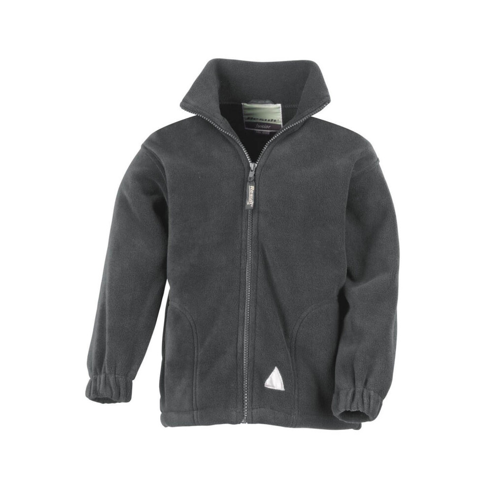 (12/14, Oxford Grey) Result Childrens/Kids Full Zip Active Anti Pilling Fleece Jacket