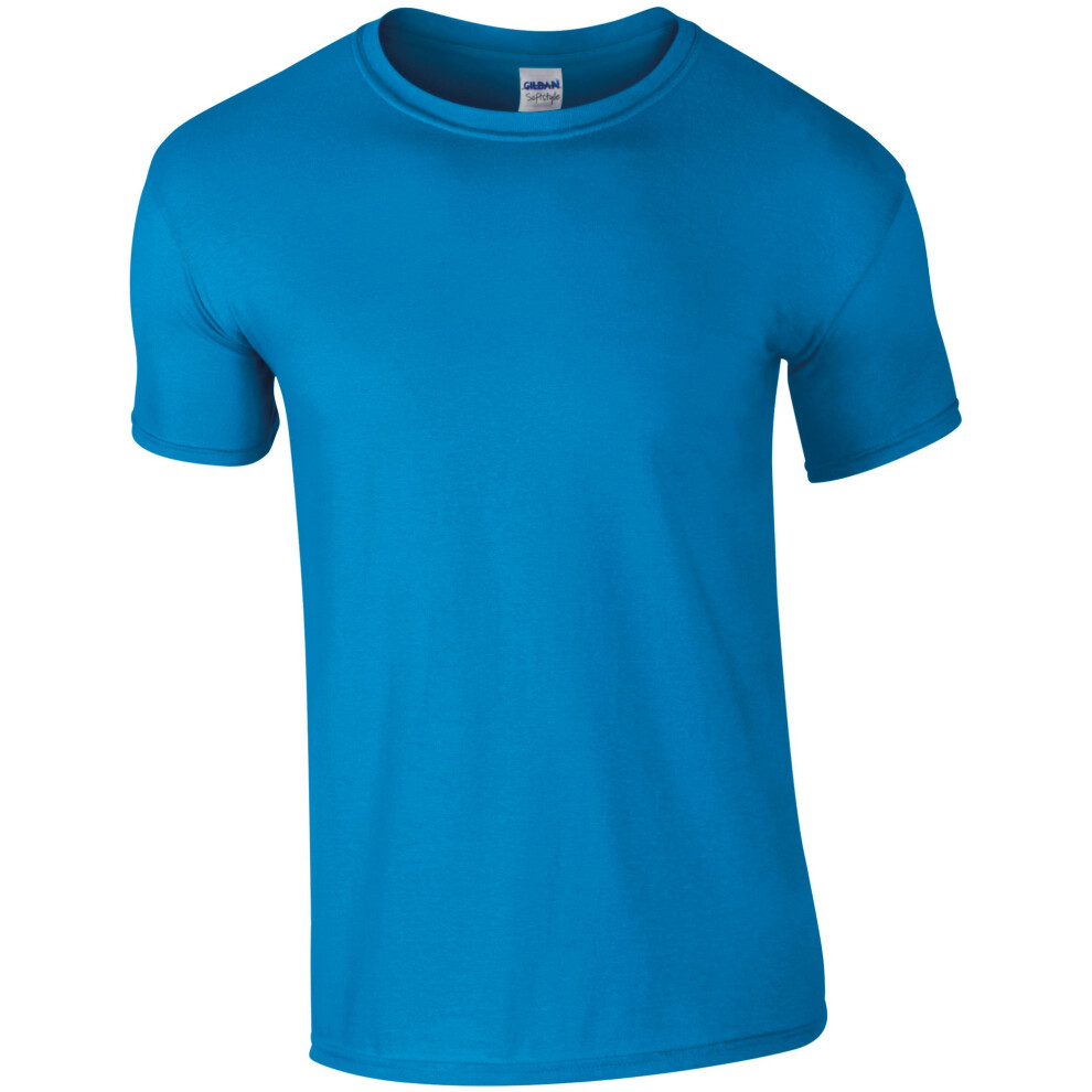 Gildan (2Xl, Sapphire) Mens Short Sleeve Soft-Style T-Shirt