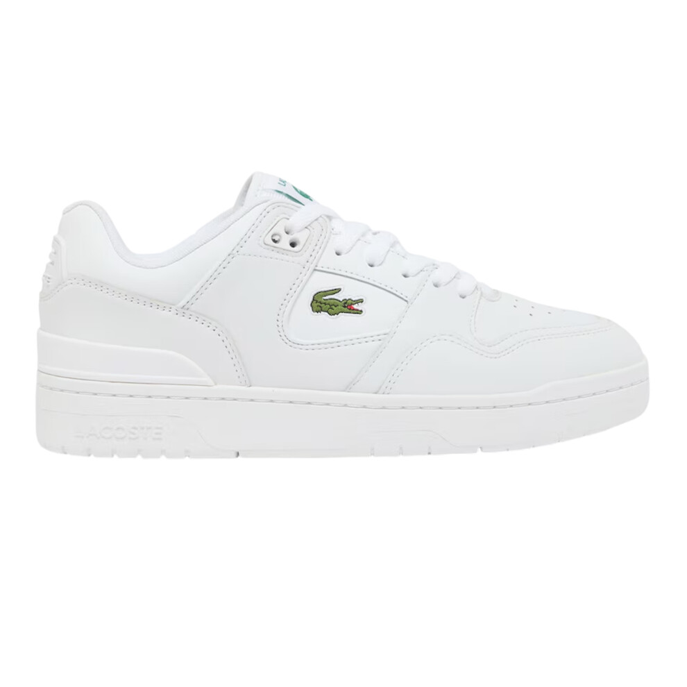 Lacoste (10 Uk, White) Mens Court Cage Leather Trainers